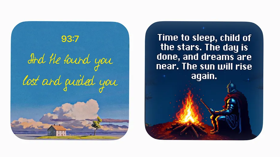 Quote Of Day medium widget showing a quote and 宜忌