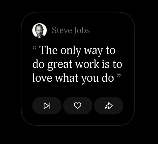 Quote Of Day small widget showing a quote